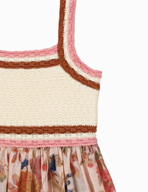 August Knit Top Woven Dress