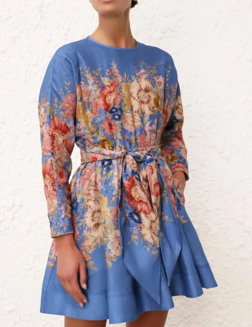 August Long Sleeve Mini Dress
