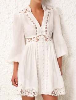 August Plunge Mini Dress