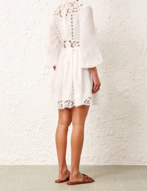 August Plunge Mini Dress