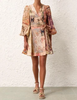 August Wrap Mini Dress