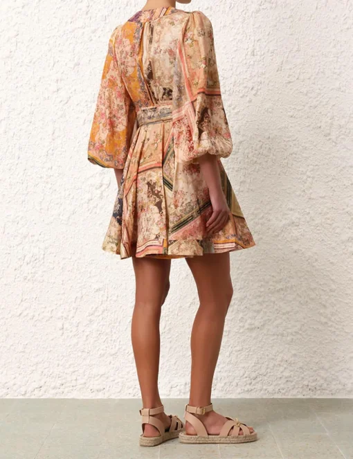 August Wrap Mini Dress