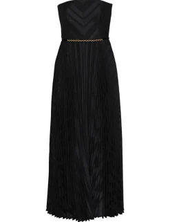 Burnout Pleated Dress