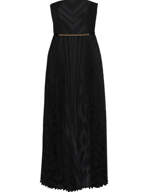 Burnout Pleated Dress