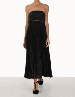 Burnout Pleated Dress