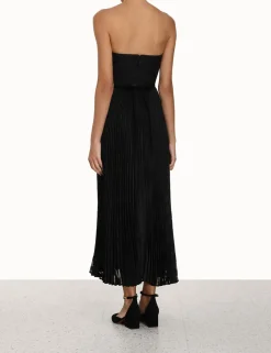 Burnout Pleated Dress