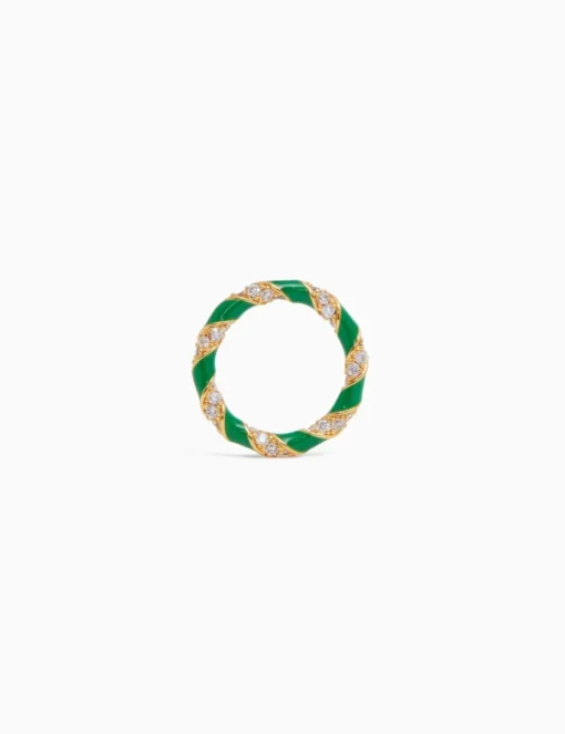 Candy Stripe Pave Ring