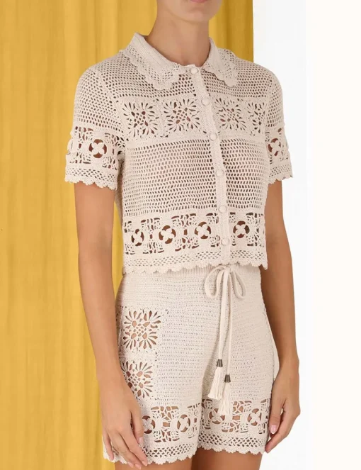 Chintz Hand Crochet Shirt