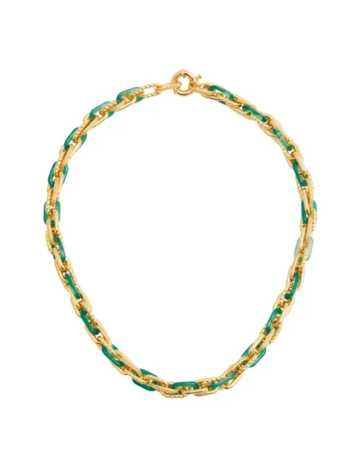 Collage Chain Link Necklace