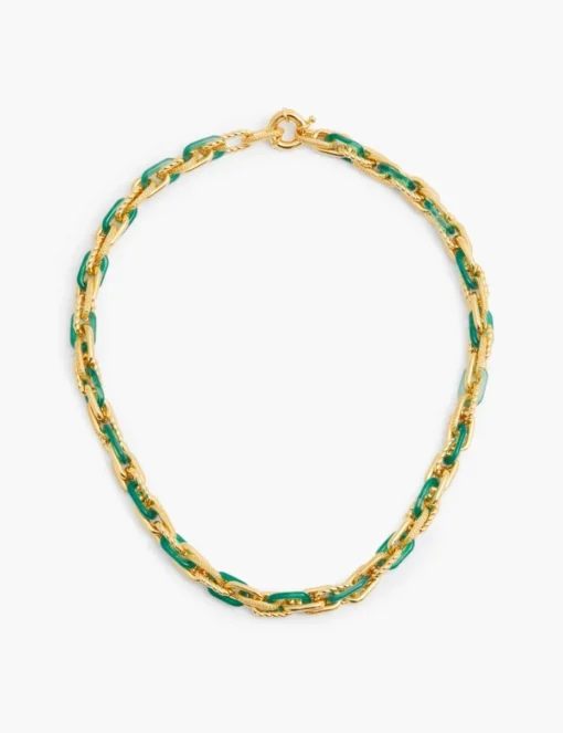 Collage Chain Link Necklace