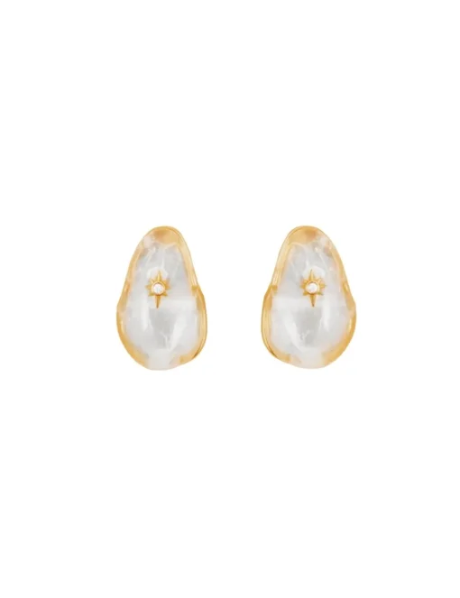 Crystal Pebble Earrings