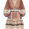 Devi Spliced Billow Mini Dress