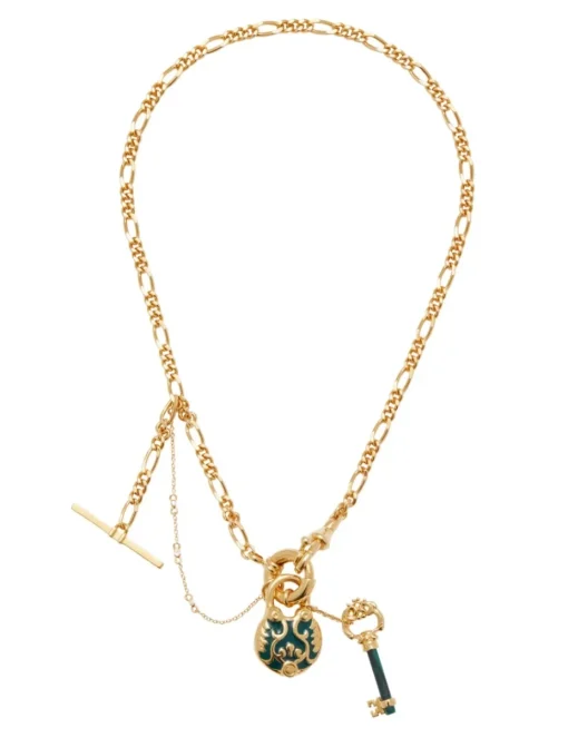 Enamel Locket Necklace