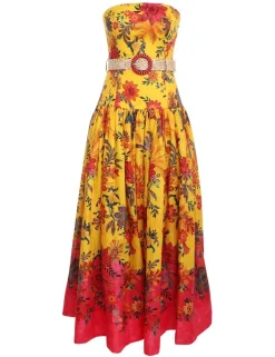 Ginger Strapless Midi Dress
