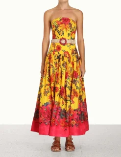Ginger Strapless Midi Dress