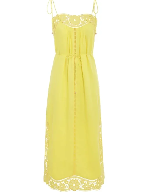 Halcyon Broderie Slip Dress