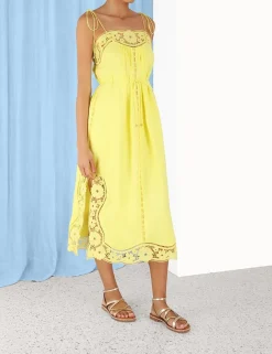 Halcyon Broderie Slip Dress