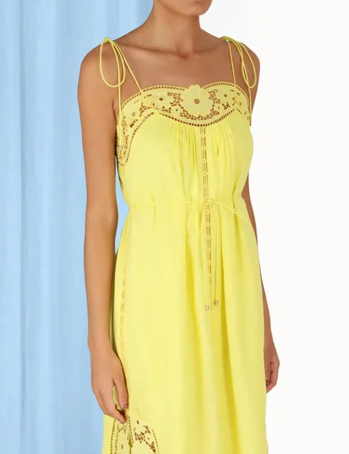 Halcyon Broderie Slip Dress