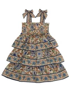 Junie Shirred Tiered Dress