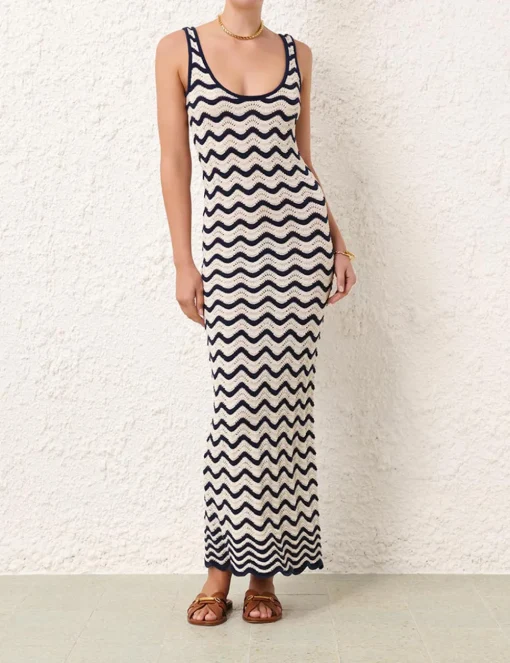 Junie Textured Knit Tank Dress