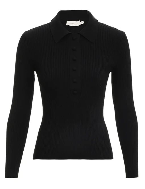 Knit Polo Top