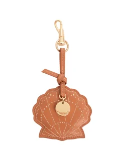 Leather Shell Key Charm