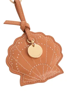 Leather Shell Key Charm