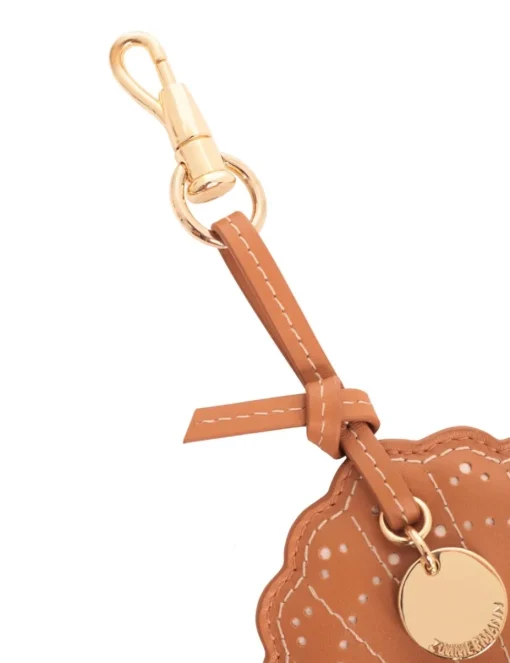 Leather Shell Key Charm