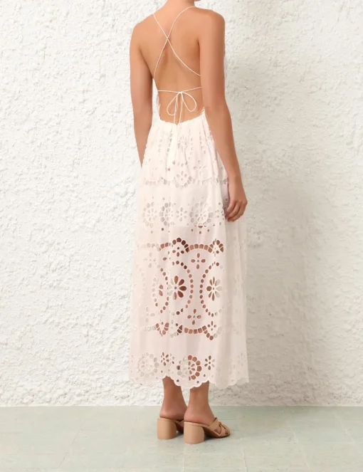 Lexi Embroidered Slip Dress