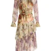 Luminosity Frill Midi Dress
