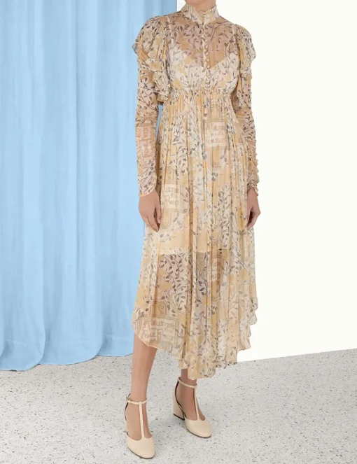 Luminosity Gathered Midi Dress