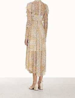 Luminosity Gathered Midi Dress