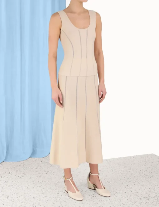 Luminosity Knit Panelled Tank