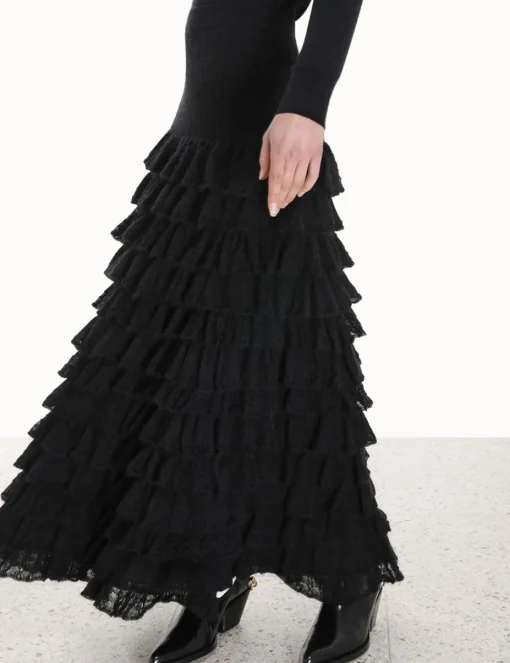 Luminosity Lace Frill Skirt