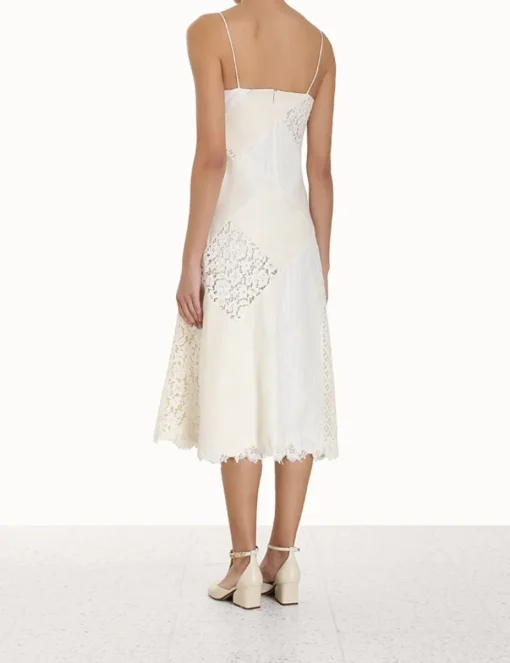 Luminosity Patch Lace Dress