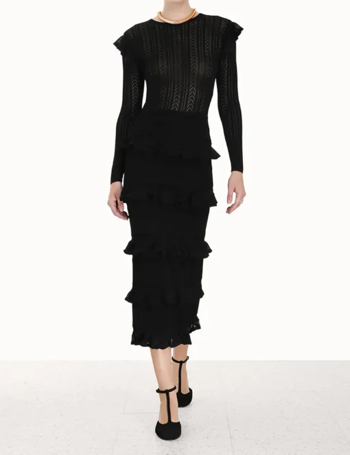 Luminosity Ruffle Dress
