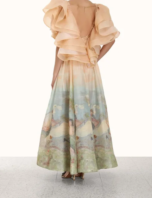 Lyrical Frill Neck Gown
