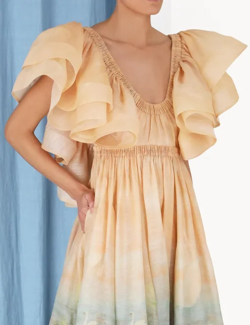 Lyrical Frill Neck Gown