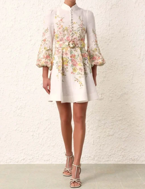 Matchmaker Buttoned Mini Dress