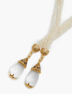 Pearl Rope Lariat Necklace