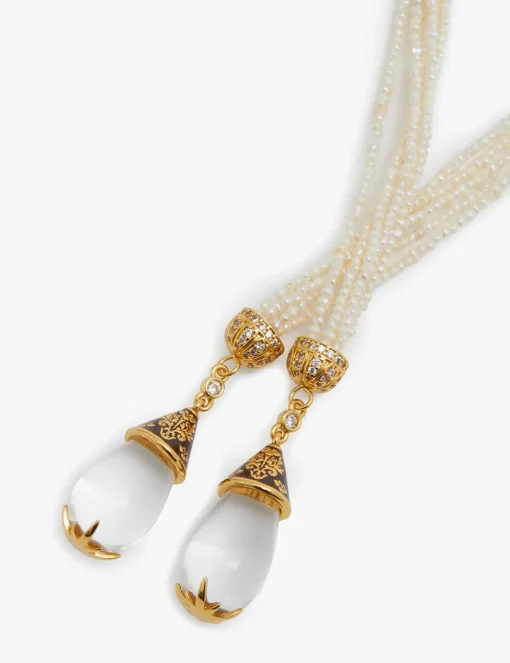Pearl Rope Lariat Necklace