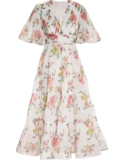 Pleated Midi Dress