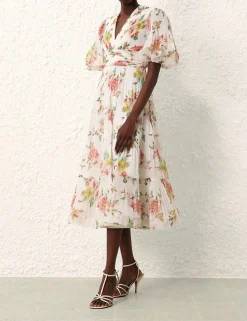 Pleated Midi Dress