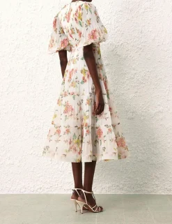Pleated Midi Dress