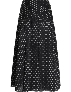 Pleated Midi Skirt