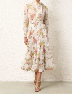 Pleated Midi Skirt