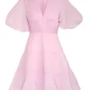 Pleated Mini Dress