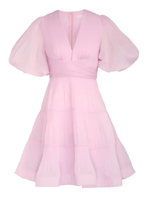 Pleated Mini Dress