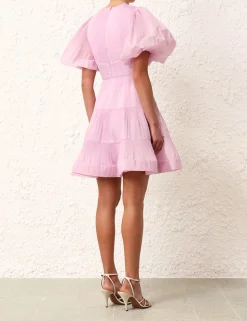Pleated Mini Dress