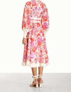 Raie Billow Sleeve Midi Dress